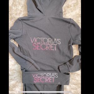 Victoria’s Secret zipper jacket / bell bottom yoga pants set